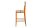 bali & pari Prita Bohemian Paper Loom and Natural Mahogany Wood Bar Stool FredCo