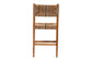 bali & pari Prita Bohemian Paper Loom and Natural Mahogany Wood Counter Stool FredCo