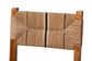 bali & pari Prita Bohemian Paper Loom and Natural Mahogany Wood Counter Stool FredCo