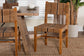 bali & pari Prita Bohemian Paper Loom and Natural Mahogany Wood Dining Chair FredCo