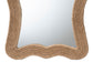 bali & pari Quiana Coastal Woven Rope Accent Wall Mirror FredCo