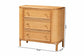 bali & pari Radenza Bohemian Light Honey Rattan 3-Drawer Storage Cabinet FredCo