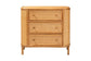 bali & pari Radenza Bohemian Light Honey Rattan 3-Drawer Storage Cabinet FredCo