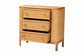 bali & pari Radenza Bohemian Light Honey Rattan 3-Drawer Storage Cabinet FredCo