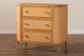 bali & pari Radenza Bohemian Light Honey Rattan 3-Drawer Storage Cabinet FredCo