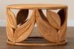 bali & pari Raflesia Modern Bohemian Natural Rattan Coffee Table FredCo