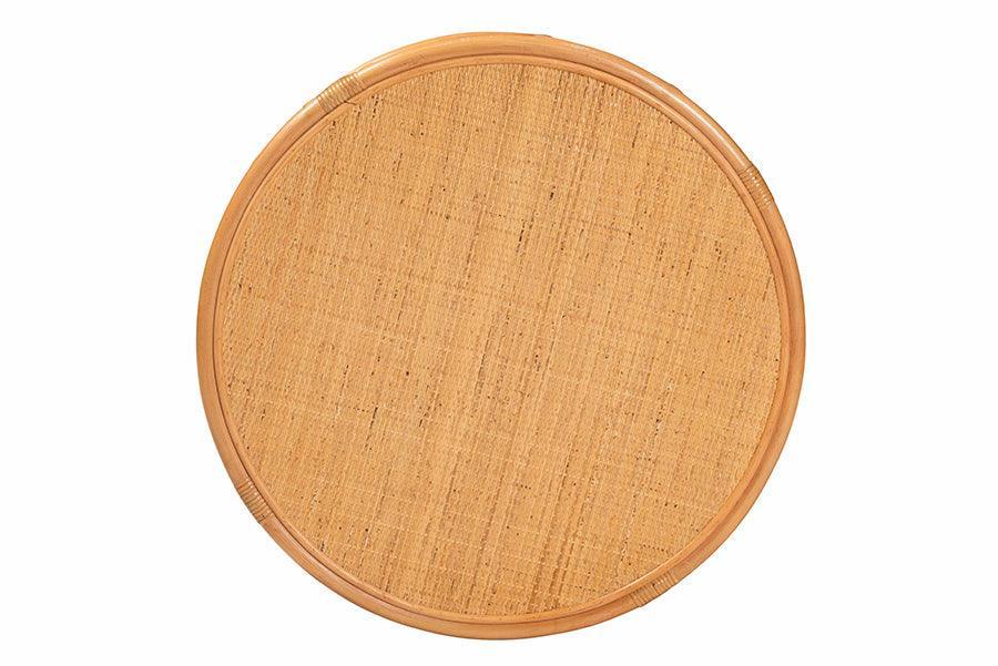 bali & pari Raflesia Modern Bohemian Natural Rattan Coffee Table FredCo