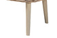 bali & pari Raisa Modern Bohemian Natural Kubu Rattan and Grey Acacia Wood Accent Bench FredCo