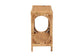bali & pari Ramona Modern Bohemian Light Honey Rattan Console Table FredCo