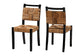 bali & pari Raniya Handwoven Seagrass Dining Chair Set of 2- Solid Mango Wood Frame with Woven Seat and Backrest, Rustic Boho Style Kitchen or Dining Room Seating, Black FredCo