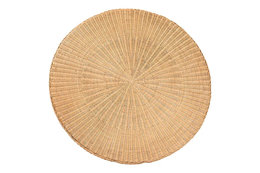 bali & pari Rashtin Bohemian Light Honey Rattan 3-Piece Dining Nook Set FredCo