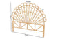 bali & pari Rasima Modern Bohemian Natural Brown Rattan Queen Size Standalone Headboard FredCo