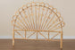 bali & pari Rasima Modern Bohemian Natural Brown Rattan Queen Size Standalone Headboard FredCo