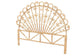 bali & pari Rasima Modern Bohemian Natural Brown Rattan Queen Size Standalone Headboard FredCo