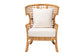 bali & pari Regina Bohemian Light Honey Rattan Arm Chair FredCo