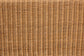 bali & pari Reiko Handwoven Natural Rattan Bench with Scalloped Detailing - Boho Farmhouse Entryway, Bedroom, or Living Room Accent Seating FredCo