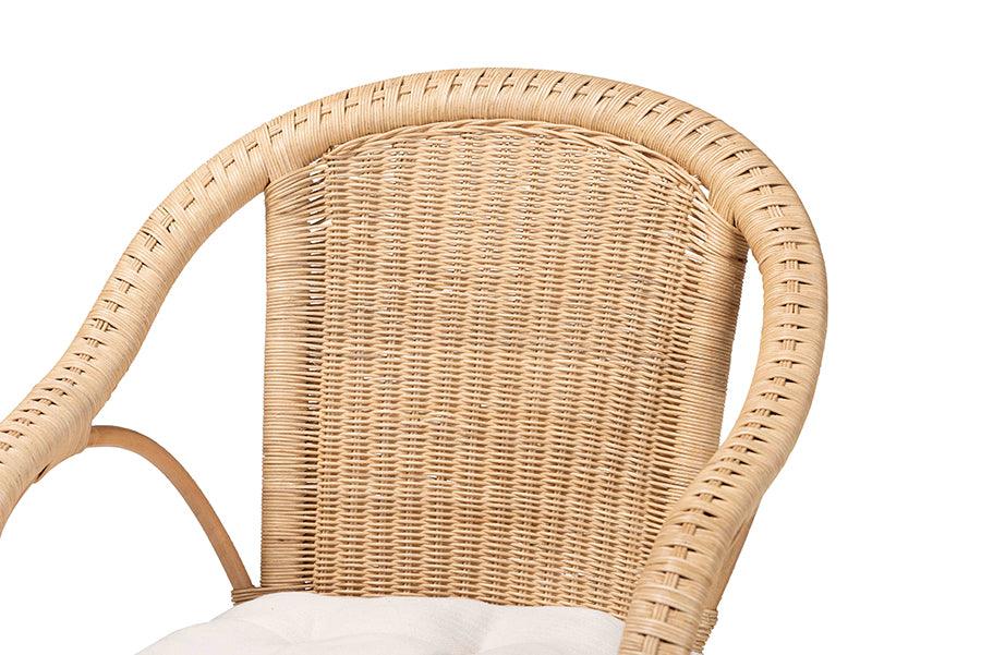 bali & pari Reinu Natural Rattan Dining Chair FredCo