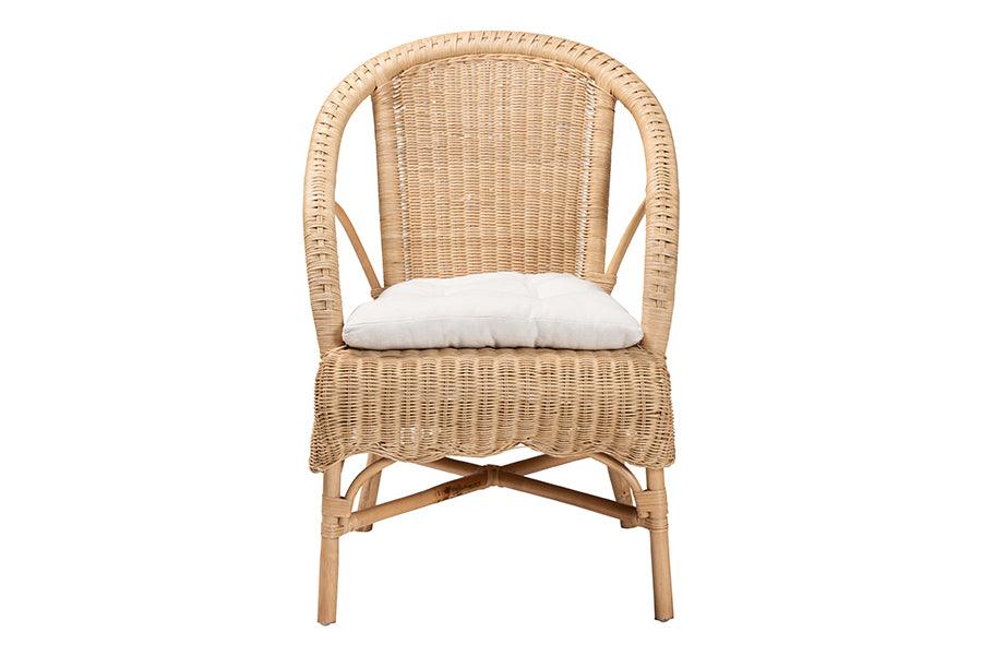 bali & pari Reinu Natural Rattan Dining Chair FredCo
