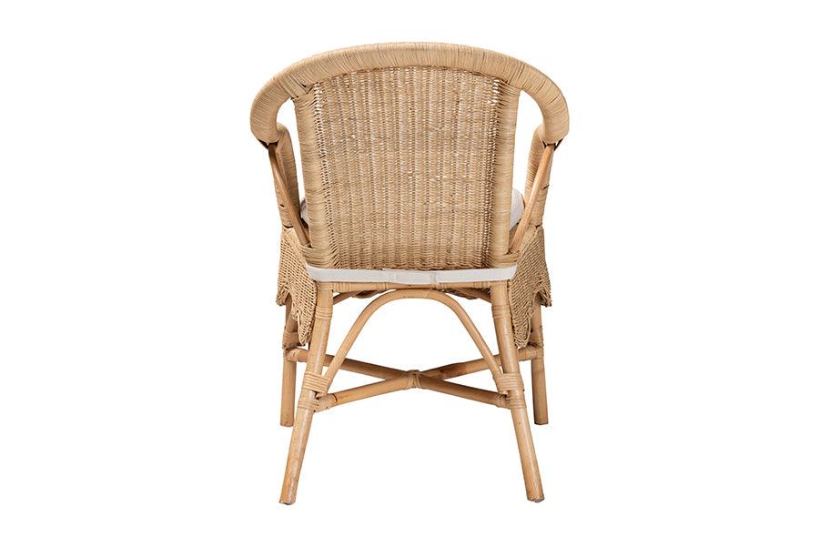 bali & pari Reinu Natural Rattan Dining Chair FredCo