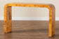 bali & pari Revelle Modern and Contemporary Natural Light Mappa Burl Wood Console Table FredCo