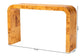 bali & pari Revelle Modern and Contemporary Natural Light Mappa Burl Wood Console Table FredCo