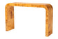 bali & pari Revelle Modern and Contemporary Natural Light Mappa Burl Wood Console Table FredCo