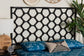 bali & pari Revonda Bohemian Black Rattan Queen Size Standalone Headboard FredCo