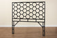 bali & pari Revonda Bohemian Black Rattan Queen Size Standalone Headboard FredCo