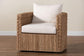 bali & pari Rhinos Bohemian Light Brown Seagrass Tuxedo Arm Chair FredCo