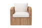 bali & pari Rhinos Bohemian Light Brown Seagrass Tuxedo Arm Chair FredCo