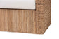 bali & pari Rhinos Bohemian Light Brown Seagrass Tuxedo Arm Chair FredCo