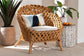 bali & pari Robista Bohemian Natural Rattan Accent Chair FredCo