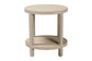 bali & pari Rocco Bohemian Woven Grasscloth End Table FredCo