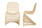bali & pari Rosalba Bohemian Light Honey Rattan S-Curve Dining Chair FredCo