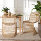 bali & pari Rosalba Bohemian Light Honey Rattan S-Curve Dining Chair FredCo