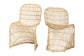 bali & pari Rosalba Bohemian Light Honey Rattan S-Curve Dining Chair FredCo