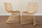 bali & pari Rosalba Bohemian Light Honey Rattan S-Curve Dining Chair FredCo
