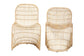 bali & pari Rosalba Bohemian Light Honey Rattan S-Curve Dining Chair FredCo