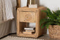 bali & pari Rosina Bohemian Natural Rattan 1-Drawer Nightstand FredCo