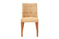 bali & pari Rowen Bohemian Light Honey Kubu Rattan and Mahogany Wood Dining Chair FredCo