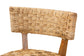 bali & pari Sabit Bohemian Seagrass and Mahogany Wood Dining Chair FredCo
