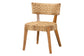 bali & pari Sabit Bohemian Seagrass and Mahogany Wood Dining Chair FredCo