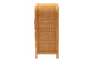 bali & pari Sampit Natural Rattan 4-Drawer Storage Cabinet - Handwoven Cane Displaying Unit with Rounded Frame, Boho Coastal Accent Furniture for Hallway, Living room or Bathroom FredCo