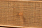 bali & pari Sampit Natural Rattan 4-Drawer Storage Cabinet - Handwoven Cane Displaying Unit with Rounded Frame, Boho Coastal Accent Furniture for Hallway, Living room or Bathroom FredCo