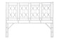 bali & pari Sampson Bohemian White Rattan King Size Standalone Headboard FredCo