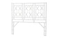 bali & pari Sampson Bohemian White Rattan Queen Size Standalone Headboard FredCo