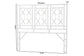 bali & pari Sampson Bohemian White Rattan Queen Size Standalone Headboard FredCo