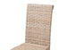 bali & pari Santiago Bohemian Grey Natural Kubu Rattan and Mango Wood Dining Chair FredCo
