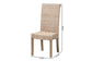 bali & pari Santiago Bohemian Grey Natural Kubu Rattan and Mango Wood Dining Chair FredCo