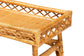 bali & pari Savitri Modern Bohemian Natural Rattan 2-Tier Console Table FredCo